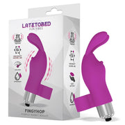 Latetobed Fingyhop Vibrating bullet silicone bunny